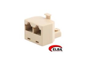 Elba 8P8C Jack- 2X8P8C Jack 2li RJ45 Çokla JK8464