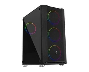 Frisby FC-9405G PANDA Gaming Kasa (Double Slim Ring RGB Fan + 650W 80+)