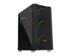 Frisby FC-9405G PANDA Gaming Kasa (Double Slim Ring RGB Fan + 650W 80+)