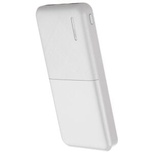 SnapMax SNP-3009 Beyaz 10.000 mah Powerbank 2x USB Çıkışlı 1 Type-C ve 1 Micro Girişli