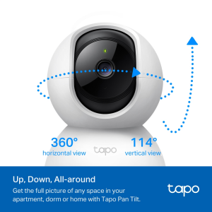 TP-LINK 2mp 4mm Kablosuz WiFi Pan-Tilt IP Kamera Tapo C200