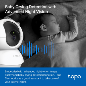 TP-LINK 2mp 4mm Kablosuz WiFi Pan-Tilt IP Kamera Tapo C200