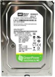 Wd 500Gb WD5000AUDX SATA 3.0 5400 3.5 RPM Hard Disk