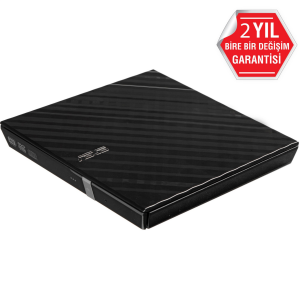 ASUS 8x SDRW-08D2S-U USB 2.0 Slim Harici DVD Yazıcı Siyah