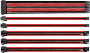 THERMALTAKE TtMod AC-033-CN1NAN-A1 Kırmızı/Siyah Power Supply Sleeved Kablo Seti (16 AWG)
