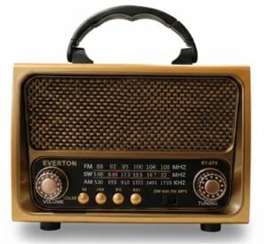 Everton Rt-675  Bluetooth Fm-Usb-Tf-Aux Şarjlı Solar Nostaljik Radyo
