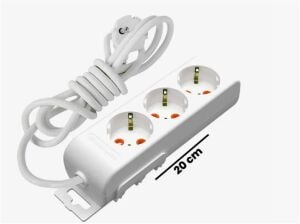 Mutlusan Rı-Tech 3lü 1mt Topraklı  Grup Priz  (001 175 310002 01 00)