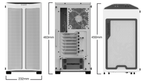 BEQUIET Pure Base 500DX BGW38 Gamin Mid-Tower PC Kasası Beyaz