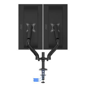 AOC AD110DX 13-32 2x9kg VESA 75/100 Gas Spring USB 3.0 + USB-C Çift Monitör Askı Aparatı