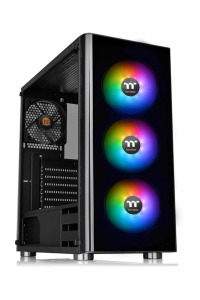 THERMALTAKE 600W 80+ ARGB V200 TG CA-3K8-60M1WE-00 3-ARGB Fanlı Gaming Mid-Tower PC Kasası