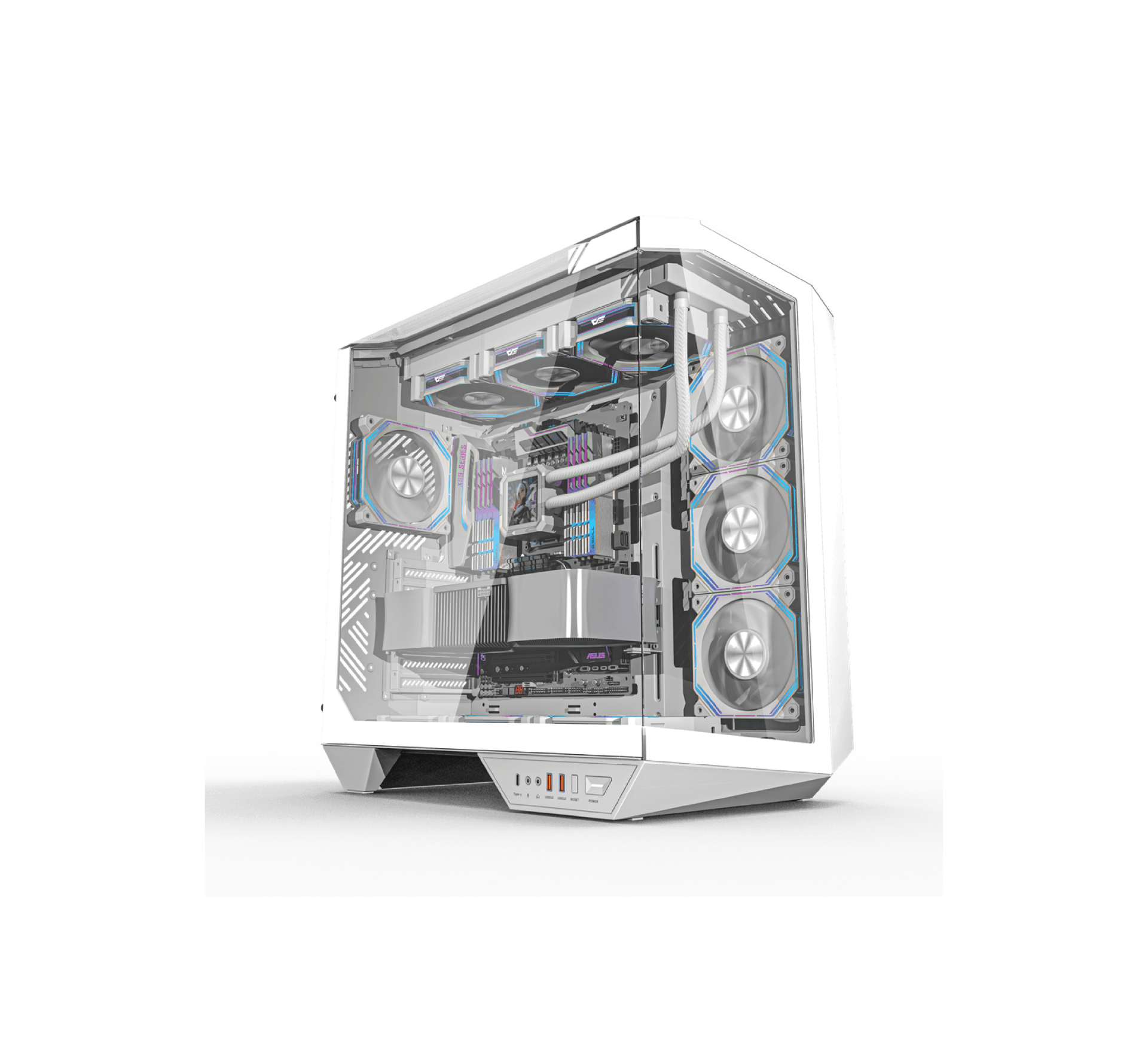 QUANTUM PROXİMA 850W 4x120mm ARGB Gaming PC Kasası Beyaz