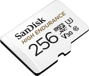 SANDISK 256GB High Endurance SDSQQNR-256G-GN6IA microSDXC UHS-I C10 U3 V30 100/40MB/s Adaptörlü Hafıza Kartı