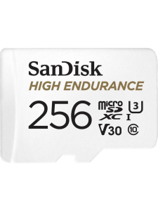 SANDISK 256GB High Endurance SDSQQNR-256G-GN6IA microSDXC UHS-I C10 U3 V30 100/40MB/s Adaptörlü Hafıza Kartı