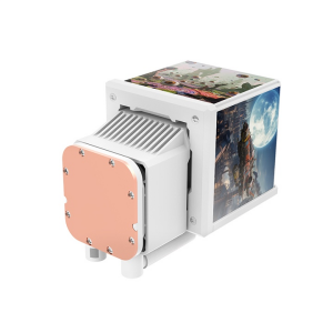 THERMALTAKE 360MM 3,95 TFT LCD MINECUBE 360 Ultra CL-W482-PL12SW-A ARGB AM5-1851p Sıvı Soğutmalı İşlemci Fanı Beyaz