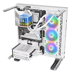 THERMALTAKE 360MM 3,95 TFT LCD MINECUBE 360 Ultra CL-W482-PL12SW-A ARGB AM5-1851p Sıvı Soğutmalı İşlemci Fanı Beyaz
