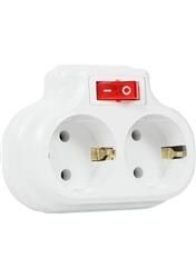 Mutlusan Topraklı 2lİ Anahtarlı Topraklı Fiş, Priz  001 170 0330 07 0000