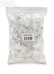 Hadron Hdx5062 Cat5 Konnektör Ez Rj45 Delikli 100Lü Paket Şeffaf
