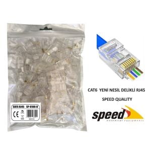 SPEED RJ45 SP U100 D 100lü paket Yeni Nesil Konnektör