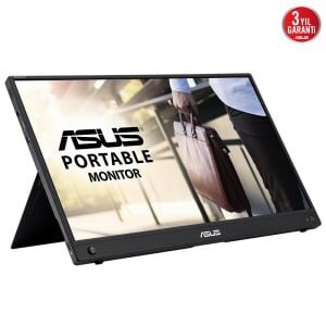 ASUS 15.6 IPS ZenScreen MB16AWP 5MS 60HZ Kablosuz Taşınabilir Monirtör 1920x1080 /  90LM07I1-B01370