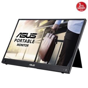 ASUS 15.6 IPS ZenScreen MB16AWP 5MS 60HZ Kablosuz Taşınabilir Monirtör 1920x1080 /  90LM07I1-B01370