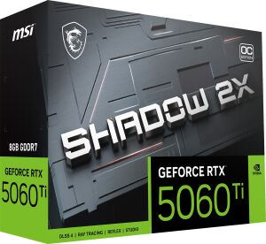 MSI 8GB RTX5060TI SHADOW 2X OC PLUS GDDR7 128bit HDMI-DP PCIE 5.0
