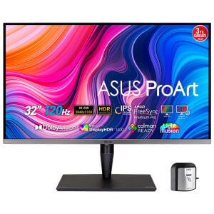 ASUS 31.5 IPS PROART PA32UCG-K 5MS 120HZ HDMI-DP TYPEC THUNDERBOLT 3 Grafik Tasarım Monitörü 3840x2160  / 90LM03H0-B05370