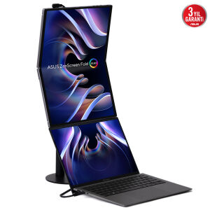 ASUS 17.3 OLED ZenScreen MQ17QH 0.2MS 60HZ mini HDMI-TYPEC Katlanabilir Taşınabilir Monitör 2560x1920