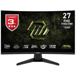 MSI 27 RAPID VA MAG 275CF X24 0.5MS 240HZ HDMI-DP Kavisli Gaming Monitör 1920x1080