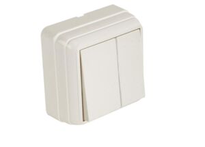 Mutlusan  Bron Sıva Üstü Komütatör Beyaz (2160 302 0201)