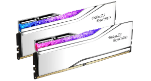 GSKILL 32GB (2X 16GB) DDR5 6000MHZ CL26 DUAL KIT PC RAM TRIDENT Z5 ROYAL NEO SILVER F5-6000J2636H16GX2-TR5NS