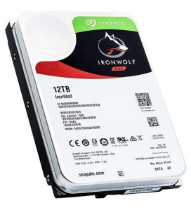 SEAGATE 3.5 12TB IRONWOLF ST12000VN0008 7200 RPM 256MB SATA-3 NAS Diski Distribütör Garantili