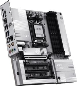 MSI PRO B850M-A WIFI7 PZ DDR5 HDMI-DP TYPEC PCIE 5.0 AM5 mATX BEYAZ