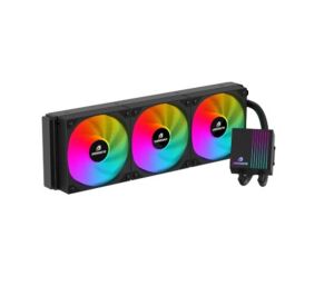 GameBooster PRIME P360B Rainbow Fanlı LGA1700-AM5 Uyumlu 360mm CPU Sıvı Soğutma Sistemi (Siyah)