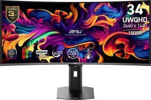 MSI 34 MPG 341CQR QD-OLED X36 0.03MS 360HZ HDMI-DP Gaming Monitör 3440x1440