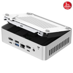 ASUS ULTRA 225H-RAM-DİSK YOK-FDOS MINI PC GÜMÜŞ / NUC15 PRO+ RNUC15CRSU500002