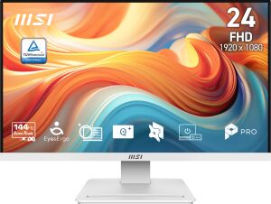 MSI 23.8 VA PRO MP241W E14V 4MS 144HZ HDMI-DP Kurumsal Monitör 1920x1080 Beyaz