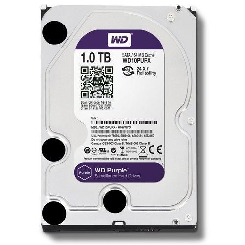 WD10PURX 1TB 3.5'' INTELLIPOWER 64MB SATA PURPLE 7/24 GÜVENLİK HDD