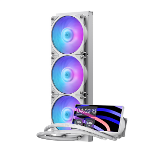 COOLERMASTER 360MM LCD MASTERLIQUID CORE MLW-D36M-A24PA-LW ARGB AM5-1851p Sıvı Soğutmalı İşlemci Fanı Beyaz