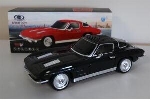 EVERTON RT-1956 Siyah Arabalı  Bluetooth Fm-Usb-Tf-Aux Şarjlı Nostaljik Radyo