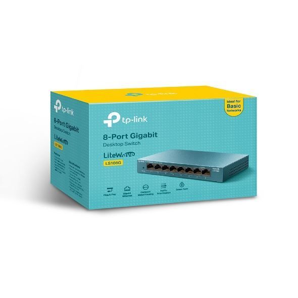 LS108G 8-Port 10/100/1000Mbps Desktop Switch