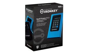 Kingston IKVP80ES-960G 960GB IronKey Vault Privacy 80 XTS-AES 256-bit Encrypted External SSD
