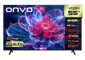 ONVO 55VQ90F3UA 55'' 140 Ekran Uydu Alıcılı 4K Ultra HD Google Smart QLED TV