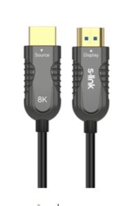 S-link SL-HM8K100 HDMI TO HDMI 100m v2.1 8K60 HZ 4K 120HZ Fiber Kablo