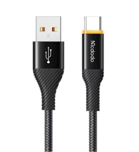 MCDODO CA-2380 Type-C 100W Power Off Süper Hızlı Data-Şarj Kablosu 5A 1.2m - Siyah