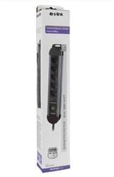 S-link SPGKS05 1.5m 3G1.5mm2 900 Joule 5Li Akım Kor. Gri Priz Çoklayıcı