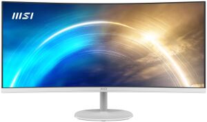 MSI 34 VA PRO MP341CQW 1MS 100HZ HDMI-DP Kavisli Kurumsal Monitör Beyaz 3440x1440