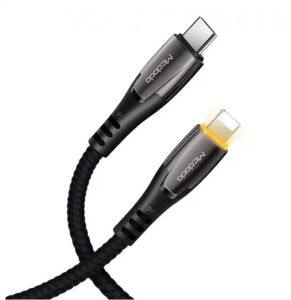 MCDODO CA-7651 36W Type-C To Lightning Hızlı Data-Şarj Kablosu 1.8M 3A - Siyah