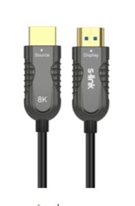 S-link SL-HM8K070 HDMI TO HDMI 70m v2.1 8K60 HZ 4K 120HZ Fiber Kablo
