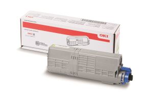 OKI C532 / MC573 Sarı Orijinal Yüksek Kapasiteli Toner Kartuşu (6.000 Sayfa) - 46490605