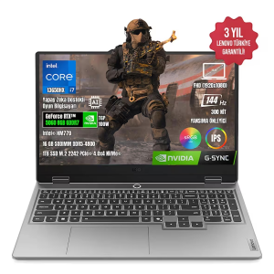 LENOVO 15.6 CORE i7 13650HX 12GB DDR5 RAM- 2TB M2 NVME 8GB RTX5060 FDOS / LOQ 15IRX10 83JE00J5TR (54107)